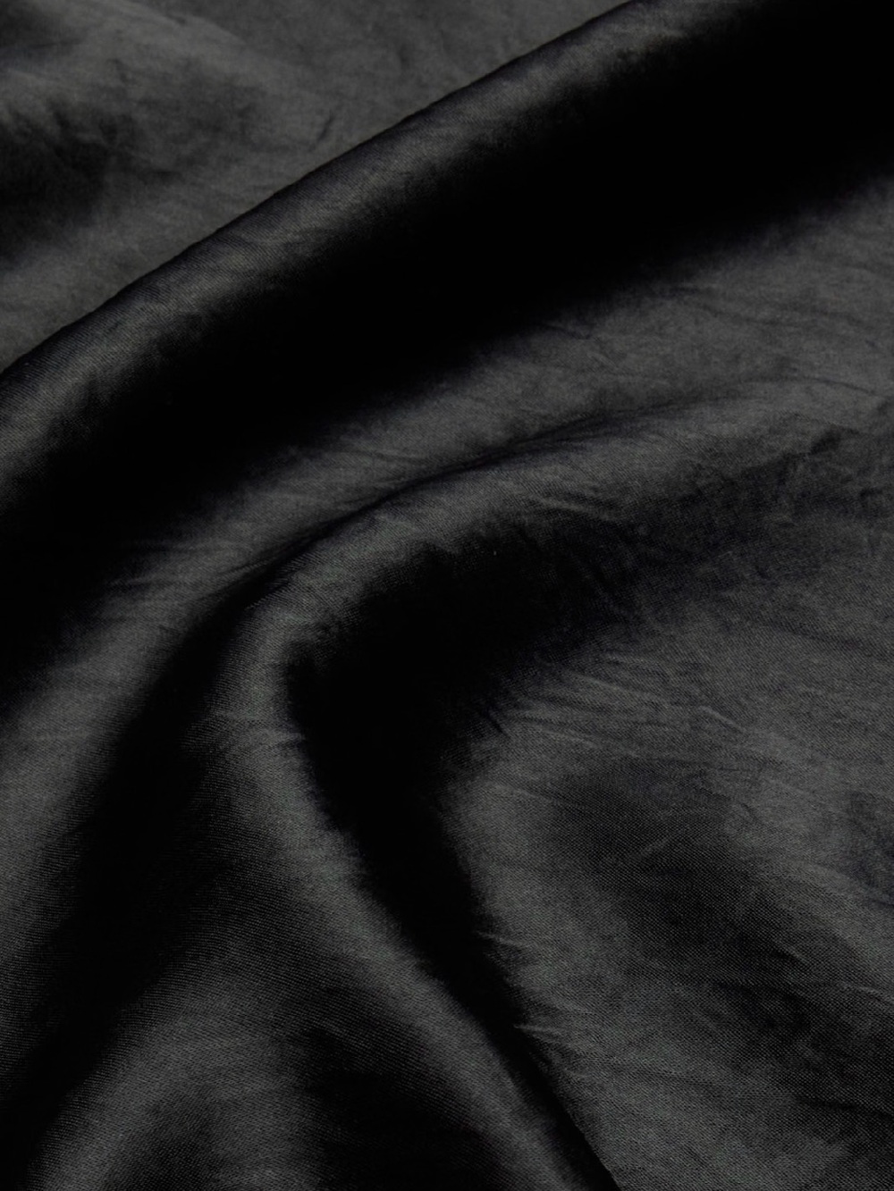 Classic Black Satin A-Line Skirt - Women - Picture 3 of 3